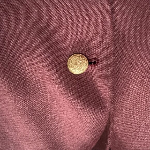 Rare Vintage 70's di Benedello Plum Wool Blazer Made in USA - Picture 10 of 12